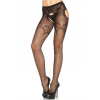 Leg Avenue Suspender hose, duchess lace One Size (S-L 34 - 40) černá