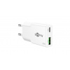 Goobay GaN Sieťový napájací adaptér USB-C + USB-A (30W)