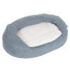 Pelech pre psov Memory oválny, šedomodrý - D 72 x Š 50 x V 20 cm