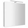 Sapho GRETA galerka s LED osvětlením, 81x70x14cm, bílá mat