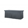 TENTino Elastický poťah SKIRTING na skladací stôl 180-183x76 cm VIAC FARIEB Farba obrusu: TMAVOŠEDÁ / ANTRACIT