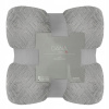 Prikrývka na posteľ - Eurofirany Microfibra Bland 220 x 200 cm odtiene šedej (Čierna prikrývka pre Bed Plat 200x220 Ricky Herringbone)