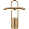 Prenosná stolová lampa PIER 25 cm, LED, mosadz, Stelton