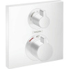 HANSGROHE Ecostat Square termostat pod omietku pre 2 spotrebiče, s uzatváracím a prepínacím ventilom, matná biela, 15714700