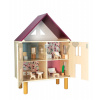 Drevený domček pre bábiky Twist Doll's House Janod 3-poschodový 11 doplnkov J06617