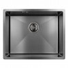 Laveo Marmara, 1-komorový nerezový drez 540x440x200 mm, grafitová, LAV-SAM_510P