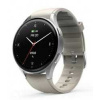 Hama Smartwatch 8900, GPS, AMOLED 1.3, strieborné, béžový silikónový remienok