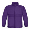 B&C Jacket Sirocco Detská jarná bunda JK950 Purple 3/4 (98/104)