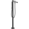 HANSGROHE Vivenis páková vaňová batéria voľne stojaca na podlahe, kartáčovaný čierny chróm, 75445340
