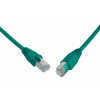 Patch kabel CAT5E SFTP PVC 10m zelený snag-proof C5E-315GR-10MB