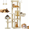 PETEPELA Drapak 180 cm domček veža platforma hojdacia sieť hračky pre mačku
