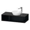 DURAVIT D-Neo závesná skrinka pod umývadlo na dosku Compact, 1 otvorená priehrada vľavo, 1000 x 480 x 260 mm, dub čierny, DE493901616