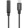 Boya BY-K3 / 3.5mm Female TRS to Male Lightning Adapter Cable (20cm)