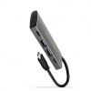 AXAGON HMC-4G2, USB 3.2 Gen 2 10 Gb/s hub, porty 2x USB-A, 2x USB-C, kábel USB-C 13cm HMC-4G2