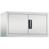 Kancelárska skriňa Acurado, krídlové dvere - nadstavec, 930x400x500 mm, bedosivá