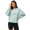 Dámske mikiny Björn Borg Ace Boyfriend Crew - grey mist - Sivý (S)