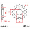 JT Reťazové koliečko JT JTF 314-17 17T, 525