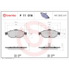 BREMBO Sada brzdových platničiek kotúčovej brzdy BREMBO P 11 016