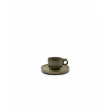 Serax Šálka na espresso s podšálkou Surface – camo zelená