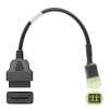 KAWASAKI 6 pin redukce OBD2 CAN BUS + K linka, motocykl, pro TuneECU - 6pin (diagnostika OBD KAWASAKI 6 pin)