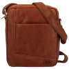 Pánska kožená taška cez rameno svetlo hnedá - SendiDesign Kartol hnedá