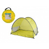 Teddies Stan plážový s UV filtrom 100x70x80cm samorozkladací polyester/kov obdĺžnik žltý v látkovej taške