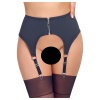 Cottelli Lingerie Podvazkový pás se zipem - černý