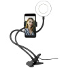 LogiLink Ring Light Ø 8,5 cm statív na svetlo En.trieda 2021 E (A - G) vr. držiaku smartphonu; AA0150