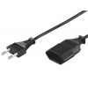 PremiumCord Kabel síťový prodlužovací dvojvidlice 230V 3m, kpsm3 (kpsm3)