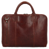 Pánska kožená business taška hnedá - Greenwood Vardan hnedá