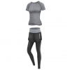 Runner Long 2W fitness set sivá
