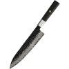 IZMAEL Damaškový kuchynský nôž Yunoka Chef/Hnedá 20.3 cm