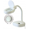 Stolní lupa LED ZD-122LED, 3/8 dioptrií, 90 mm, podstavec, bílá