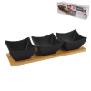 ORION Black Servírovací set misky s táckom 129202