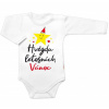 Baby Nellys Body dlhý rukáv Hviezda tohtoročných Vianoc biele Baby Nellys Veľ. 62