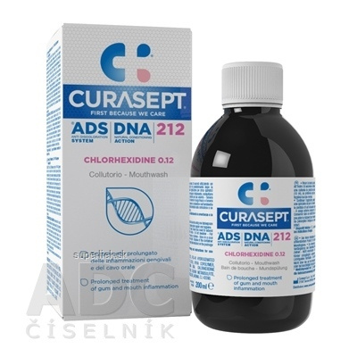 CURASEPT ADS 212 DNA 0,12% ústna voda 1x200 ml, 8056746073541