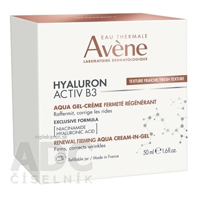 AVENE HYALURON ACTIV B3 Aqua gel krém pre obnovu buniek 1x50 ml