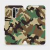 Flipové pouzdro Mobiwear - Xiaomi Redmi 9 - V111P Maskáče (Knížkové flip pouzdro, obal, kryt na mobil Xiaomi Redmi 9 - V111P Maskáče, materiál Umělá kůže + TPU - ochrana 360°, stojánek, silikonová van