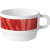 Bormioli Rocco Šálka na kávu Careware 220 ml, červená, 12 ks