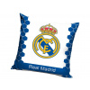 Real Madrid FC Vankúšik Real Madrid, velúrový s výplňou, biely a modrý, 40×40 cm