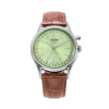 Vulcain Cricket President 39 mm - Pistáciovo zelená - Brown Alligator + 5 rokov záruka a darček ZADARMO