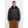 Bunda Alpha Industries Injector III 143104 03 pánska, čierna farba, prechodná
