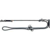 Soft Rope predlžovací okrúhle tkané vodítko, S-XL: 2.00 m/ 10 mm, čierna/sivá