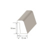 Lišta drážková D8 15 x 22 x 1000 mm smrek