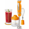 SENCOR SHB 4463OR-EUE3 Tyčový mixér, 6 nerezových nožov s titánovým povrchom a funkciou ICE Crash, 1000 W, 700 ml nádoba, 500 ml sekáčik, šľahacia metla