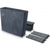Prosperplast Truhlík URBI CASE BETON EFFECT antracit 58cm Kvetináč
