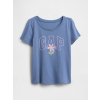 GAP Baby tričko s logom Modrá 18-24M Modrá Modrá