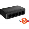 Tenda SG105M - 5x Gigabit Desktop Ethernet Mini Switch, 10/100/1000 Mb/s, 10Gb/s, fanless 75011970