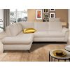 Rohová sedacia súuprava Geneva, svetlo béžová látka, ľavý roh
