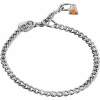 HS Obojok retiazkový, sťahovací, 2.5mm/45cm, malé oko, nerezová oceľ, s obmedzovačom